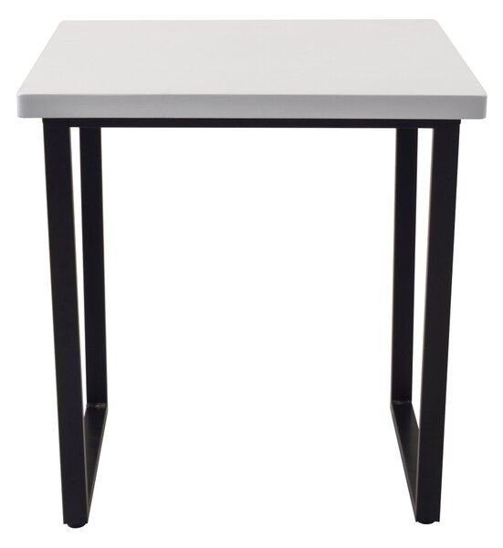 Vixen Compact Square Dining Table Black/White