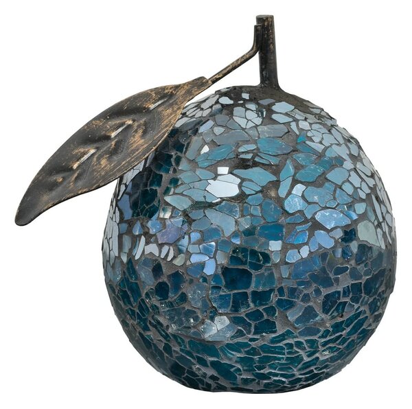 Clisson Decorative Mosaic Glass Orange Fruit In Blue
