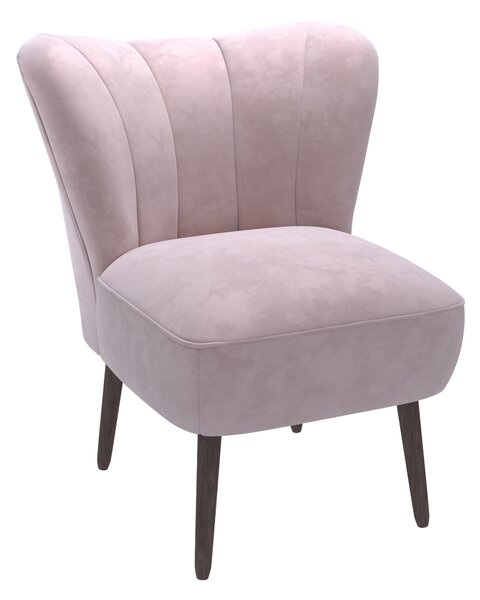 Abby Velvet Cocktail Chair Pink