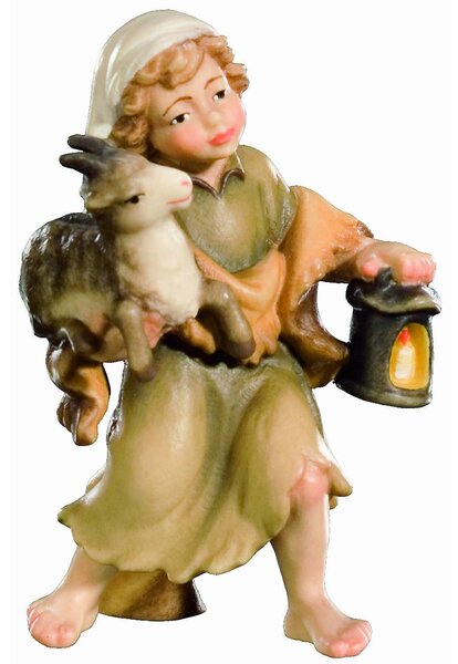 Shepherd with a baby goat for Nativity scene - Christmas