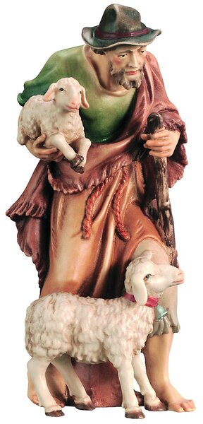 Shepherd with sheep and lamb for Nativity scene - Royal