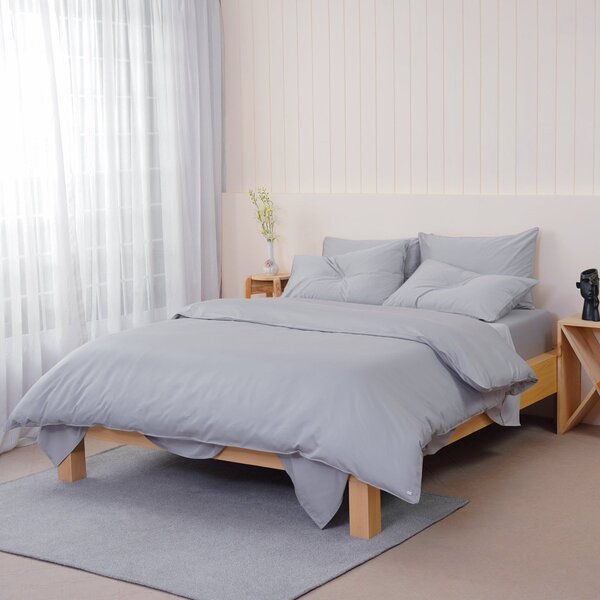 Ella Cotton - Dove Grey Bedding Set