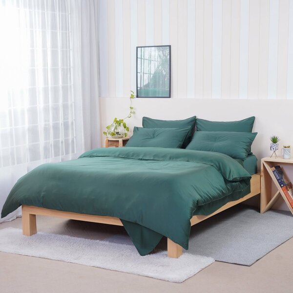 Ackly Bamboo - Royal Green Bedding Set