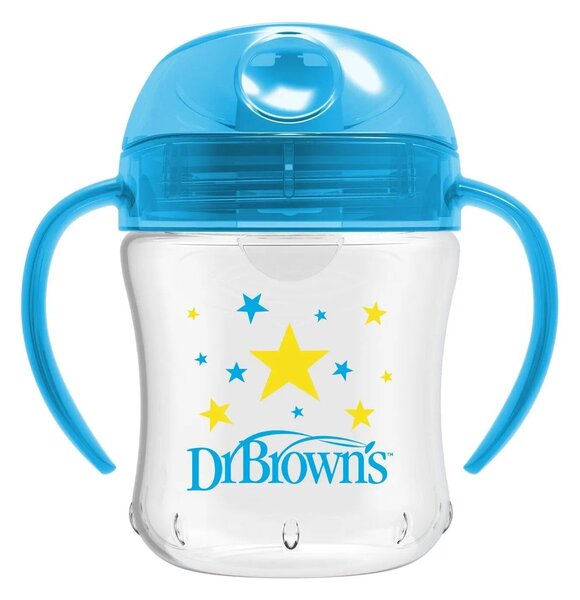 Dr. Brown's 180ml Soft Mouth Transition Cup - Blue, 6+ Months