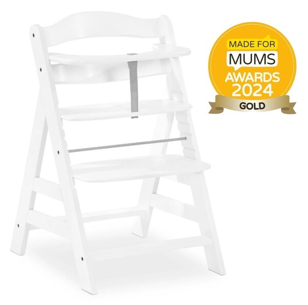 Hauck Alpha+ Wooden Highchair - White