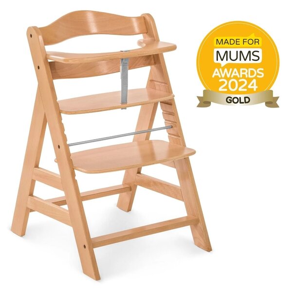 Hauck Alpha+ Wooden Highchair - Natural