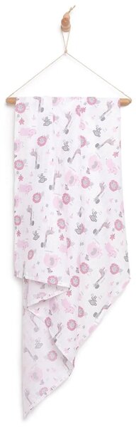 Mollia Muslin Blanket - Pink - Pink, 100x100