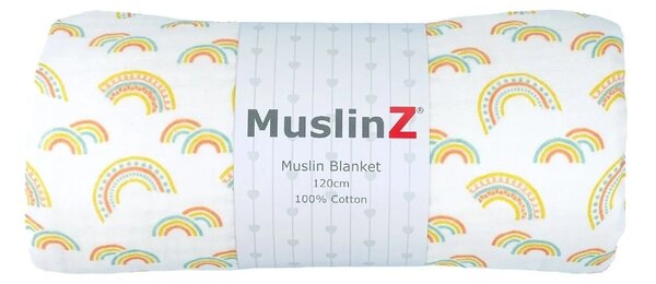 MuslinZ Muslin Blanket 120cm - Rainbow