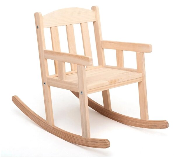 Outlet - Montessori Wooden Child's Rocking Chair - Big - Natural