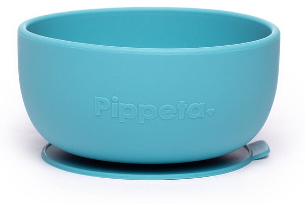 Pippeta Silicone Suction Bowl - Aqua Blue