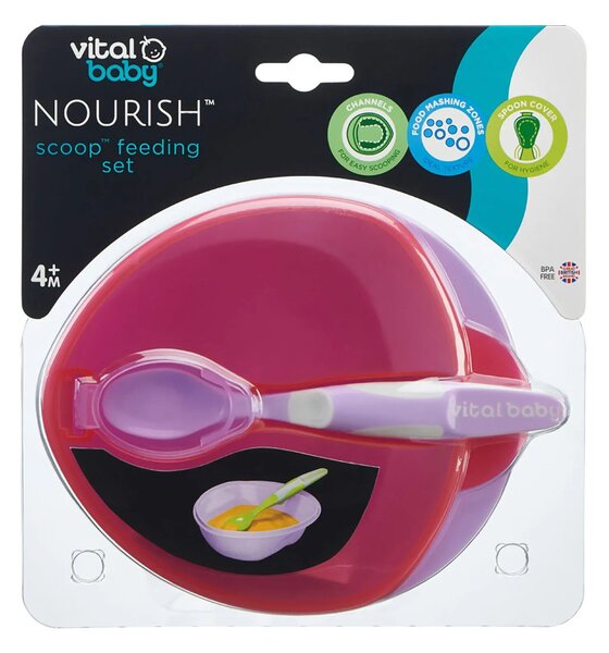 Vital Baby NOURISH Scoop Feeding Set - Fizz