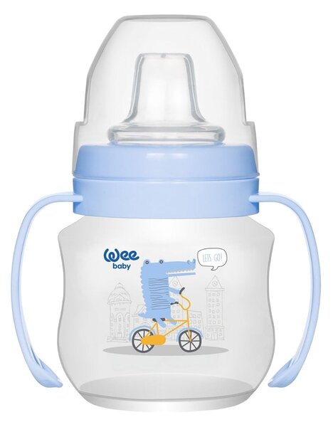 Wee Baby Non-Spill Anticolic PP Cup with Handles, 6+ Months 125ml Assorted