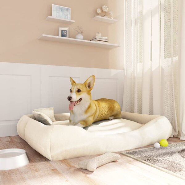 Dog Cushion with Pillows Beige 115x100x20 cm Oxford Fabric
