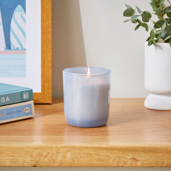 Cotton and Blossom Candle Blue