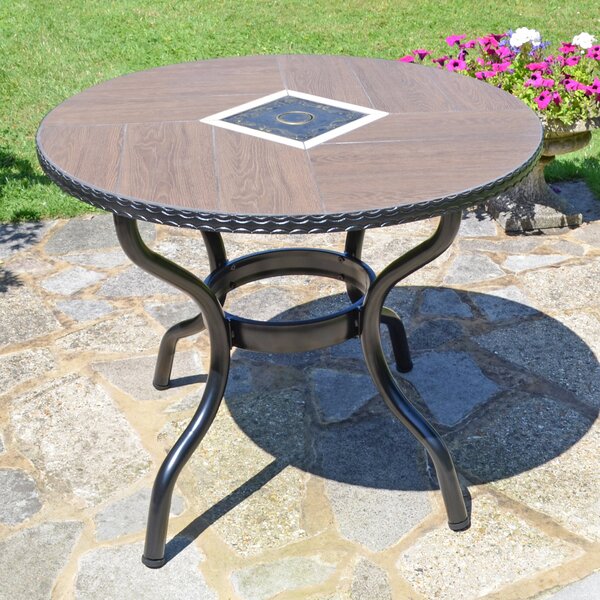 Harrison 91cm Patio Table Brown