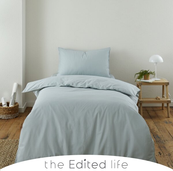 Blue Sage 100% Organic Cotton Duvet Cover and Pillowcase Set Organic Cotton Blue Sage