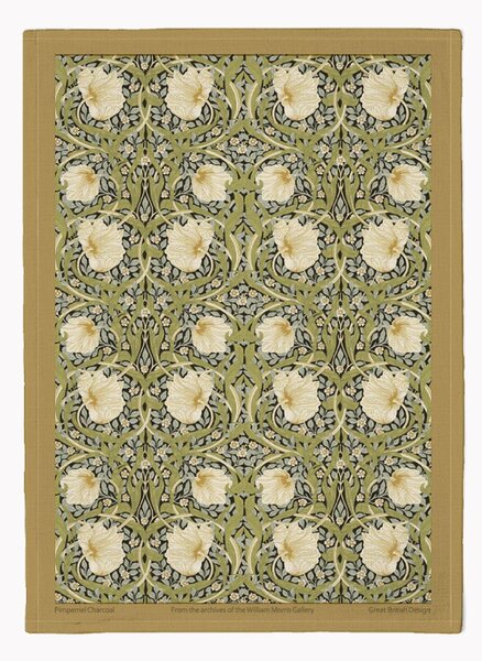 William Morris Pimpernel Cotton Tea Towel MultiColoured