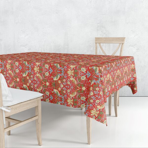 Strawberry Thief Tablecloth Strawberry Thief Red