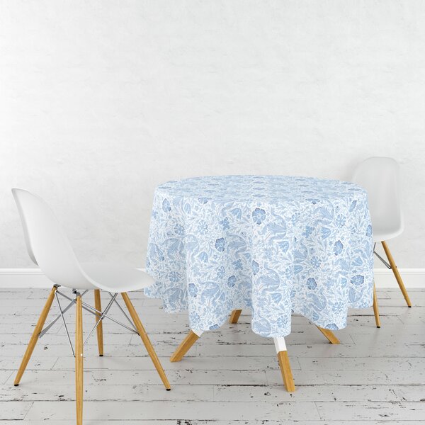 Compton Circular Tablecloth Blue