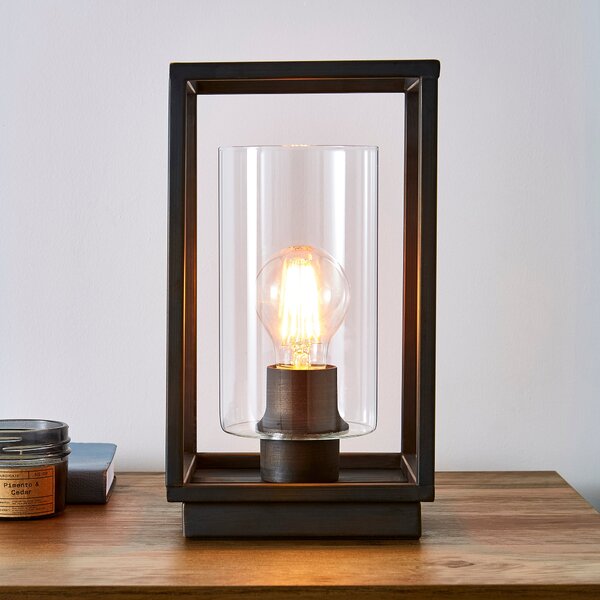 London Bronze Industrial Table Lamp Bronze