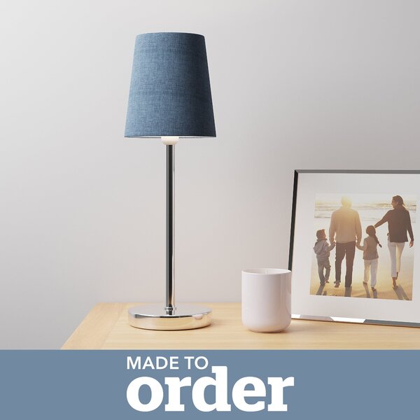 Made to Order 12cm Candle Shade Linoso Denim