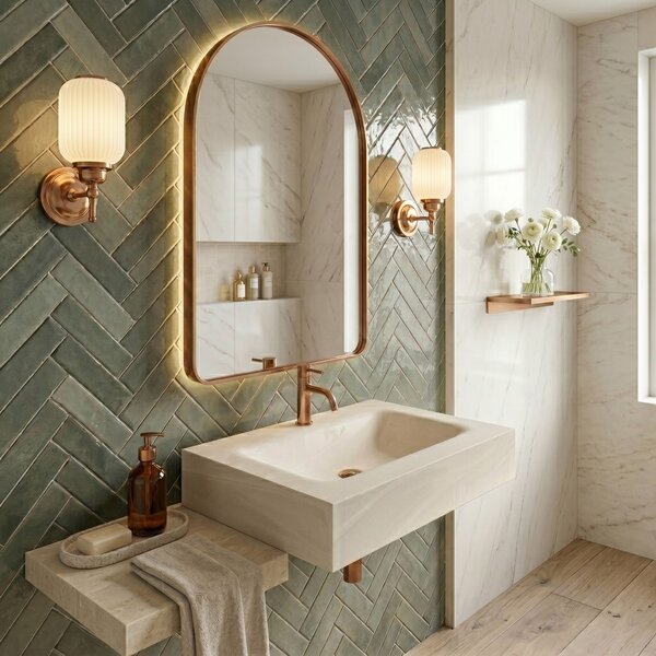 Wall-hung washbasin REA Apollo Gran Cloud Sky 70