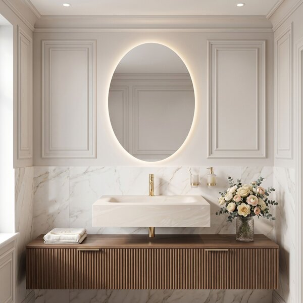 Wall-hung washbasin REA Apollo Gran Cloud Sky 70