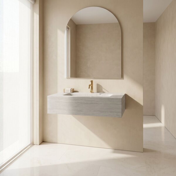 Wall-hung washbasin REA Apollo Muralto Roma 80