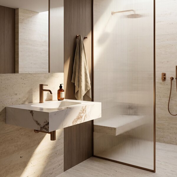 Wall-hung washbasin REA Aresa Cold Jade 70