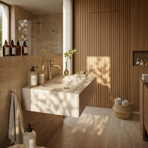 Wall-hung washbasin REA Apollo Gran Cloud Sky 80