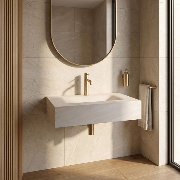 Wall-hung washbasin REA Apollo Gran Cloud Sky 80
