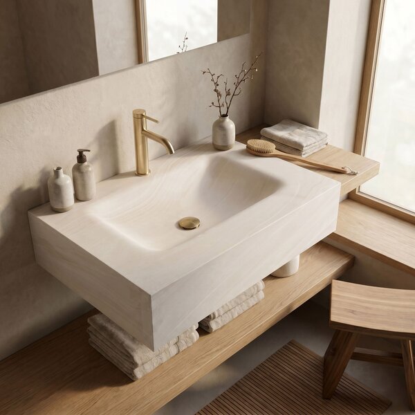 Wall-hung washbasin REA Apollo Gran Cloud Sky 80