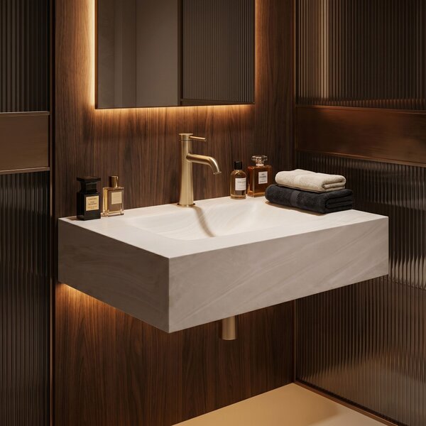 Wall-hung washbasin REA Apollo Gran Cloud Sky 80