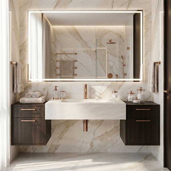 Wall-hung washbasin REA Apollo Gran Cloud Sky 80