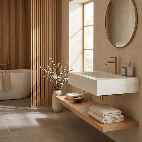 Wall-hung washbasin REA Apollo Gran Cloud Sky 80