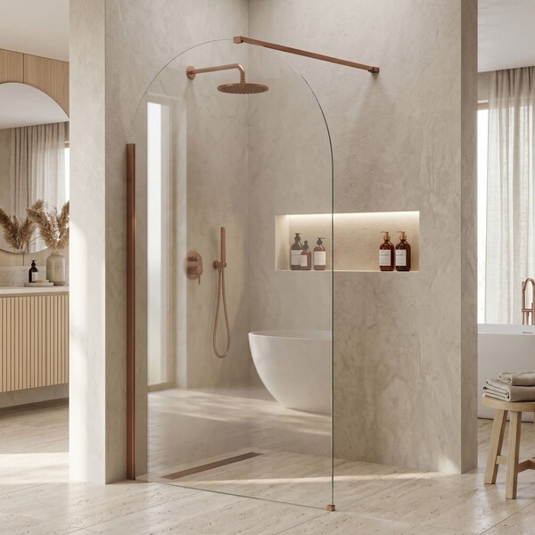 Shower screen Rea Heaven Brush Copper 100