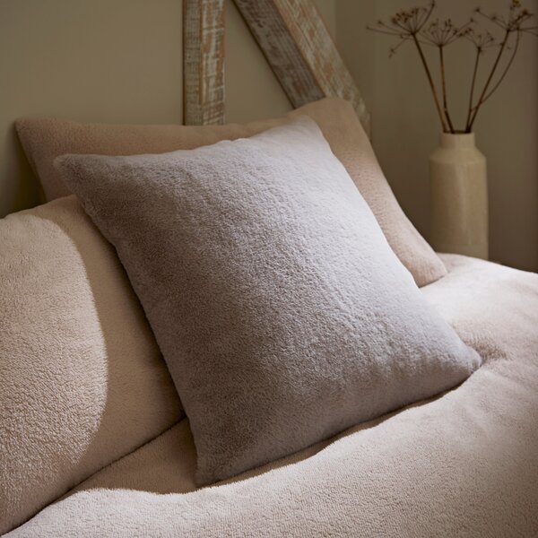 Lenon Plush Cushion Cover Grey