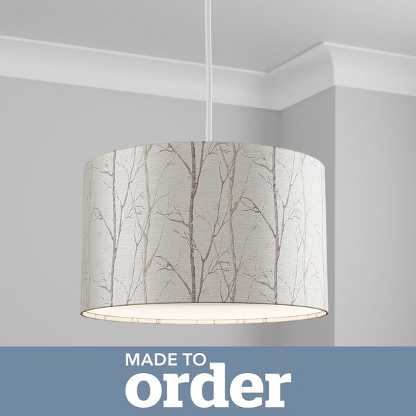 Made To Order Cylinder Shade Burley Silver