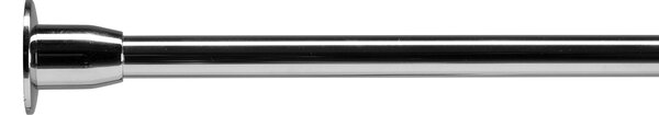 Chrome Fineline 13mm Shower Rail Kit Silver