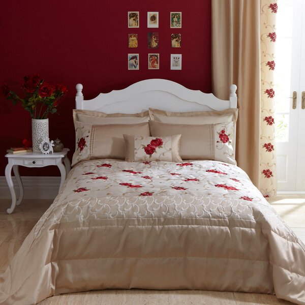 Juliet Red Bedspread Red & Brown