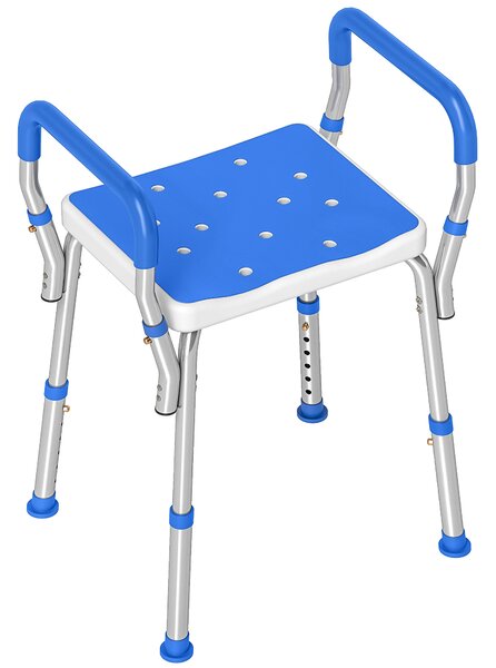 HOMCOM 57-69cm Aluminium Frame Bath Seat