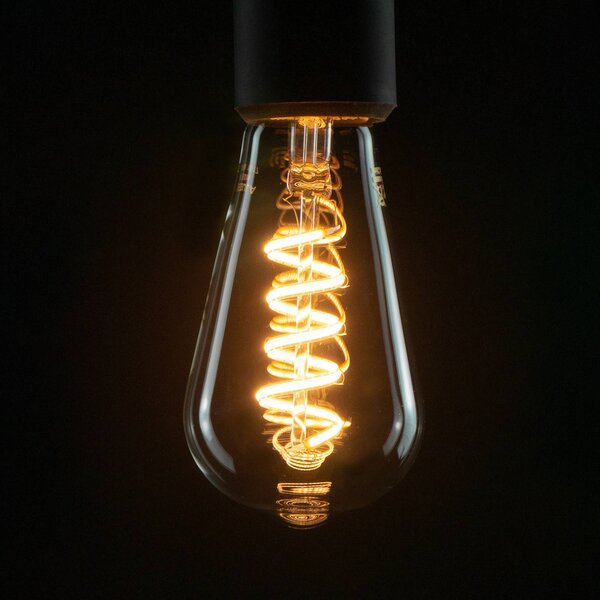 SEGULA LED rustic bulb curved E27 6W 1,900K