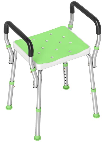 HOMCOM 57-69cm Aluminium Frame Bath Seat