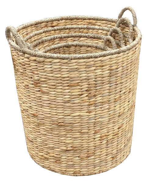 Round Storage Basket Natural