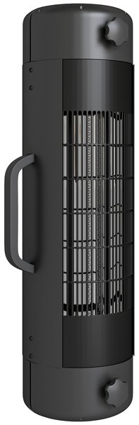 Outsunny Electric Umbrella Parasol Mounted Patio Heater for 25-70 mm Poles, 2000 W Outdoor Garden Heater with 2 Heat Setting, 6 ㎡ Coverage, Tip-Over Protection, Black