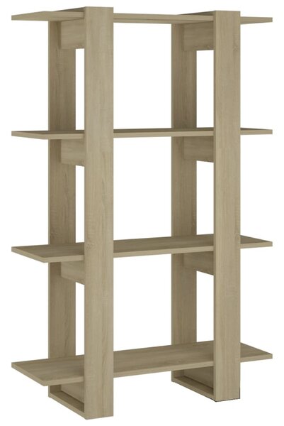 Book Cabinet/Room Divider Sonoma Oak 80x30x123.5 cm