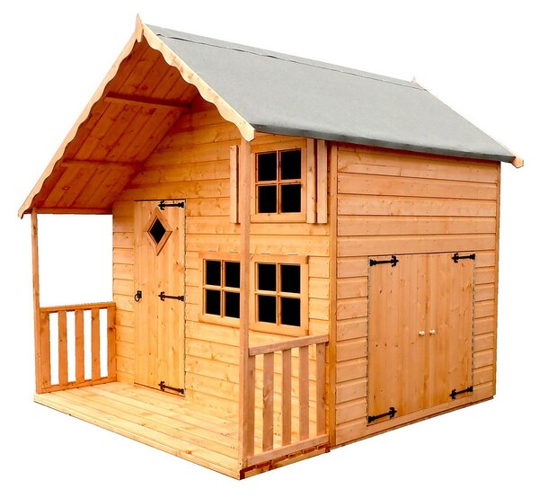 Shire 6x8ft Crib Kids Wooden Playhouse