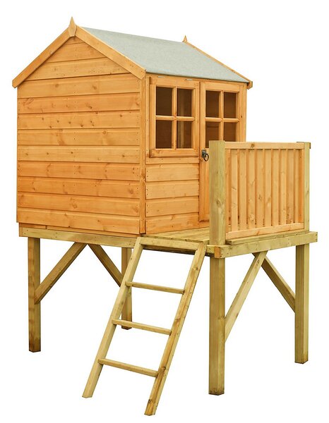 Shire 6x4ft Bunny and Platform Kids Wooden Playhouse