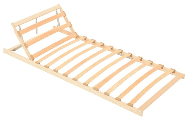 Slatted Bed without Mattress Base Adjustable Head 80x200cm