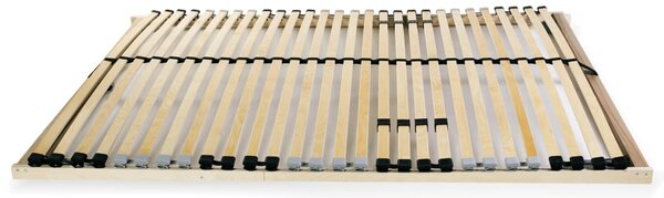 Slatted Bed Base without Mattress with 28 Slats 7 Zones 100x200 cm